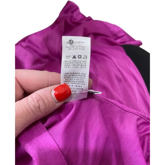 Vintage Vanity Fair Silky Nightgown Floral Purple Medium - Picture 4 of 5